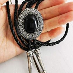 New Black Bolo Tie Shipping Available 