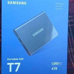 Samsung T7 Portable SSD 4TB Brand New Sealed