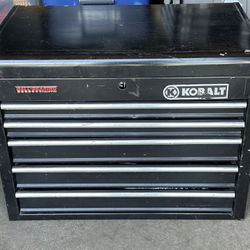 #1785 Kobalt 6-Drawer Steel Tool Chest with LOTS OF TOOLS