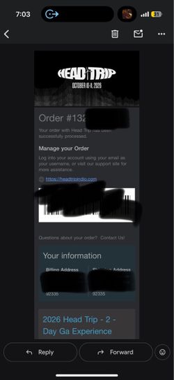 2 HEAD TRIP GA PASSES