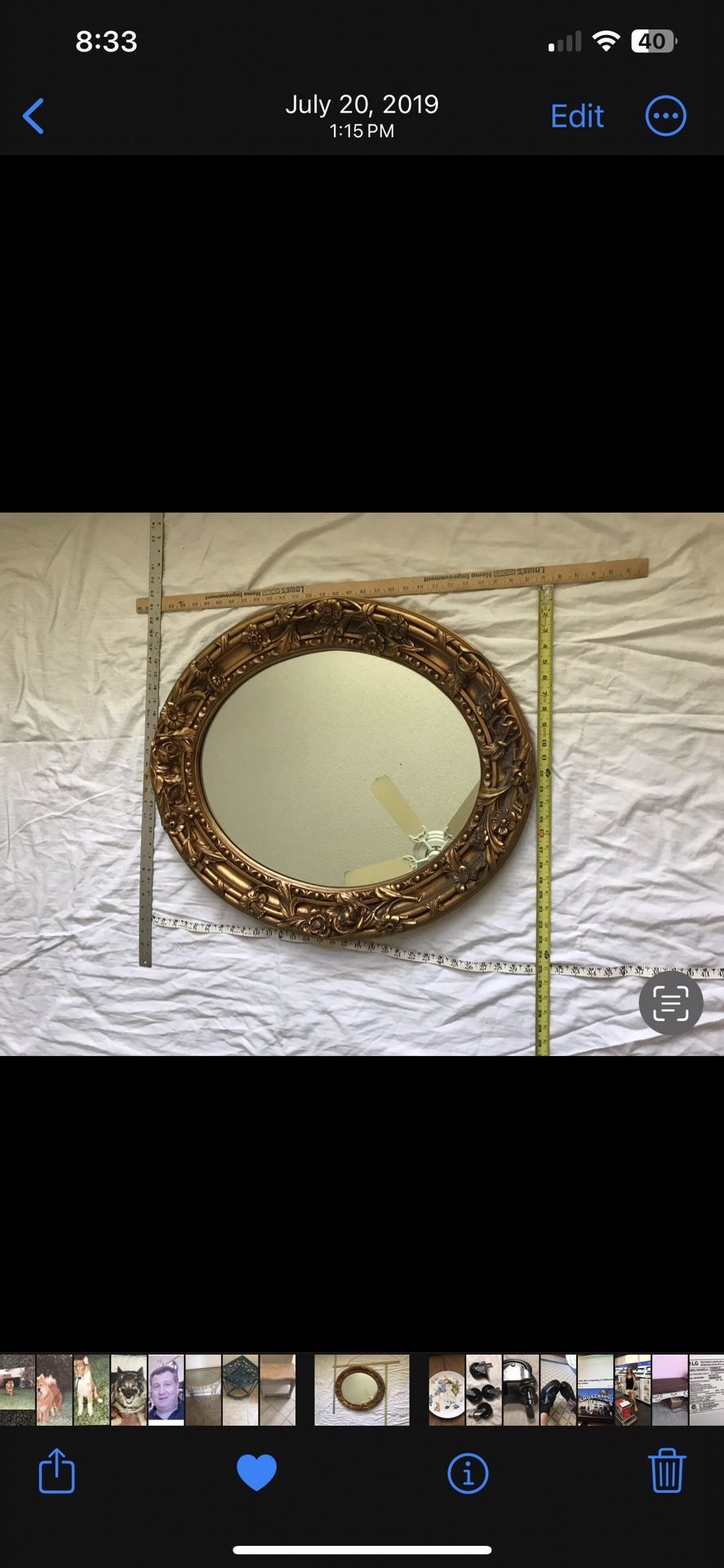 Mirror 24 inches Round Heavy duty.