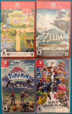 Switch 1&2 Games - 2 of each. brand new!!!
