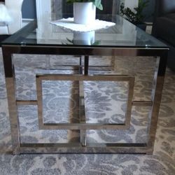 Glass & Metal Coffee Table