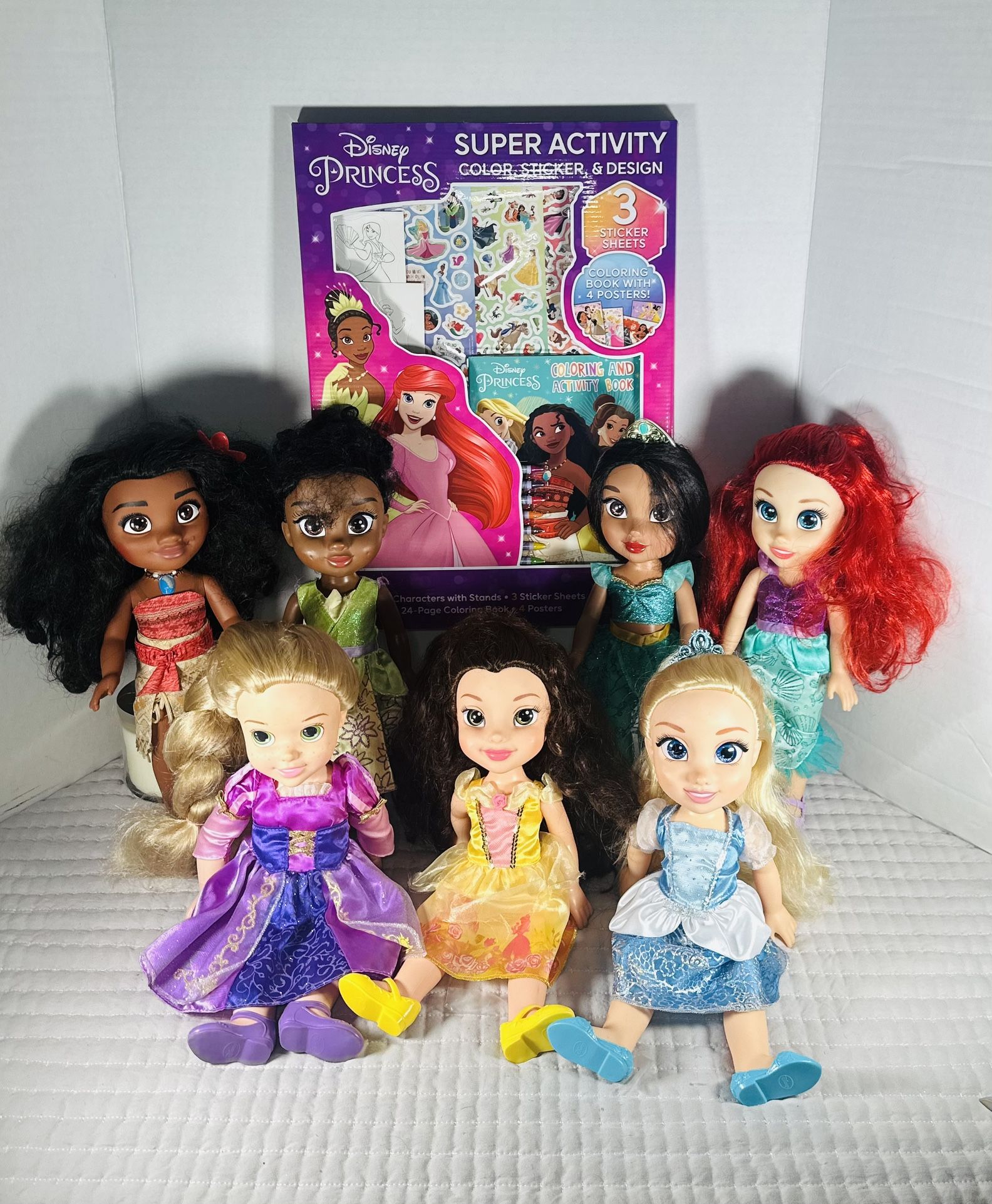 Disney Princess Dolls And Activity Set