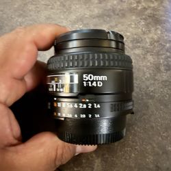 Nikon AF NIKKOR 50mm f1.4 D Lens