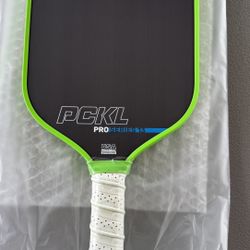 PCKL Pro Series Pickleball Paddle 13mm Raw Carbon Fiber | Thermoformed with Foam Injected Walls | USAPA Polypropylene Honeycomb Paddle with An