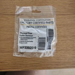 Whirlpool Certified Thermal FUSE-dryer