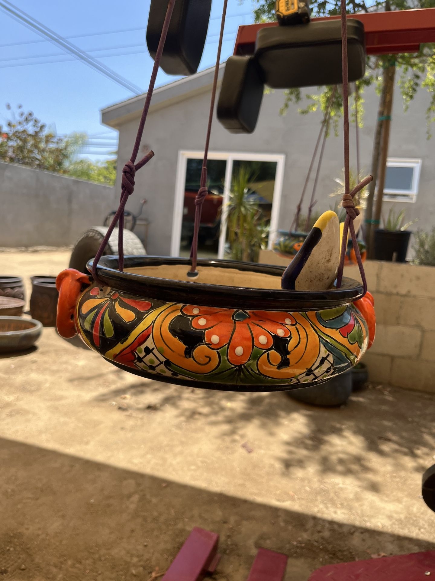 Talavera Hanging Flower Pot â Hand-Painted Ceramic Planter