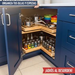 Wood trays for kitchen/ Organizadores de cocina en madera