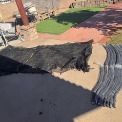 Replacement Safety Net And Poles Only For 14ft Trampoline Jumpzylla