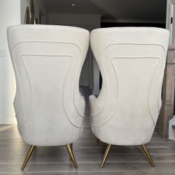 Jezebel Velvet Wingback Chair by Inspire Me!