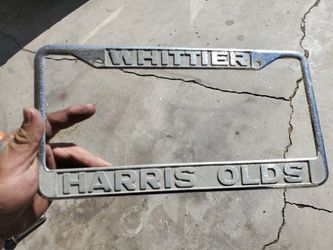 Whittier Olds License Plate Frame 