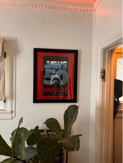 Jaws 50th anniversary IMAX poster Framed