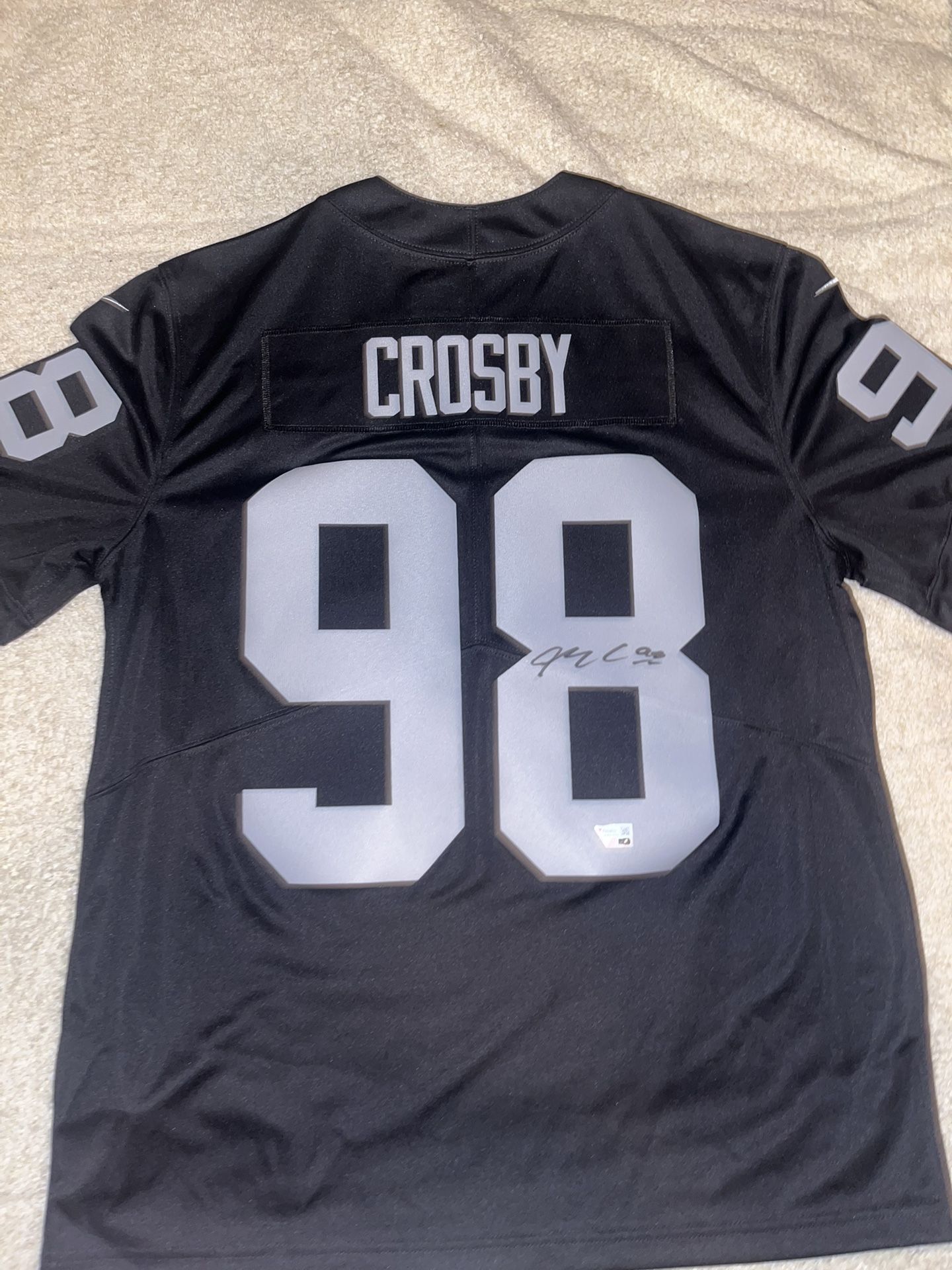 Raiders Maxx Crosby signed Nike Jersey