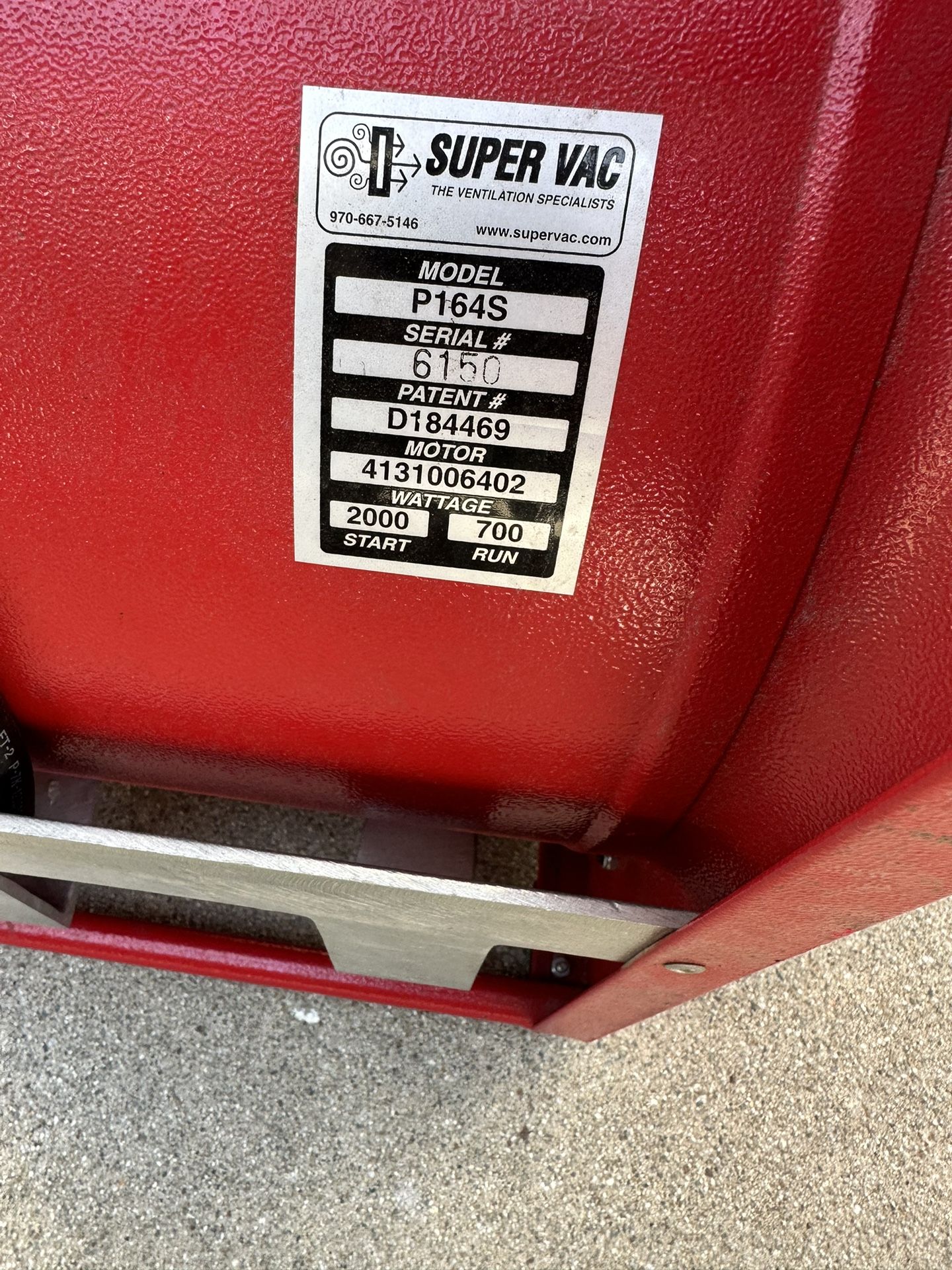 SuperVac Smoke Ejector P 164S