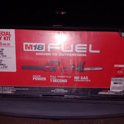Milwaukee Chainsaw Blower Kit With Battery And Charger 