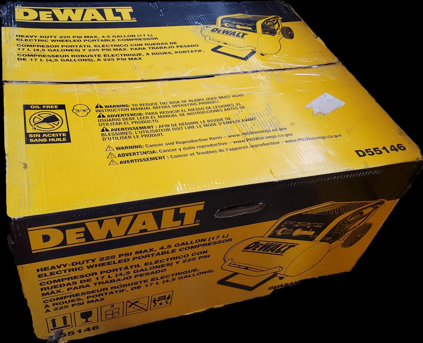 DEWALT 4.5 Gal. Portable Electric Air Compressor-D55146