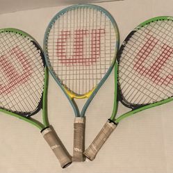 Wilson Tennis Rackets Set Of 3 