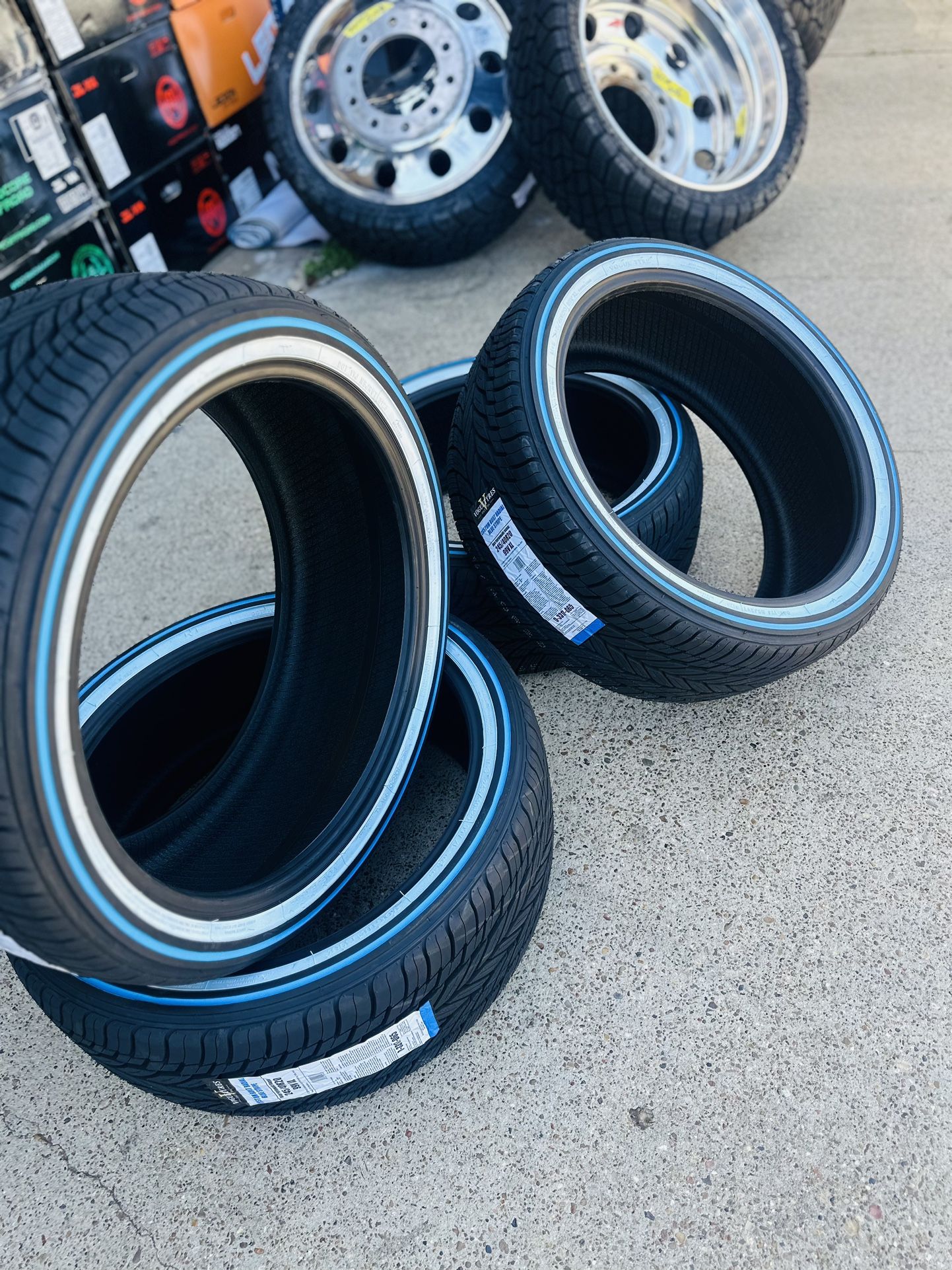 We Carry Blue White Vogue Tires We Offer Finance Call Or Txt For Prices