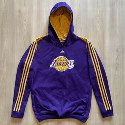 Y2K Adidas Los Angeles Lakers Pullover Hoodie Youth XL