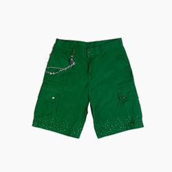 WATSON STAINED GLASS WORK SHORTS [ GREEN]