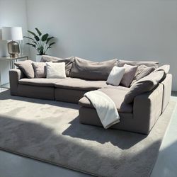 FREE DELIVERY - Like New Grey Cloud Couch