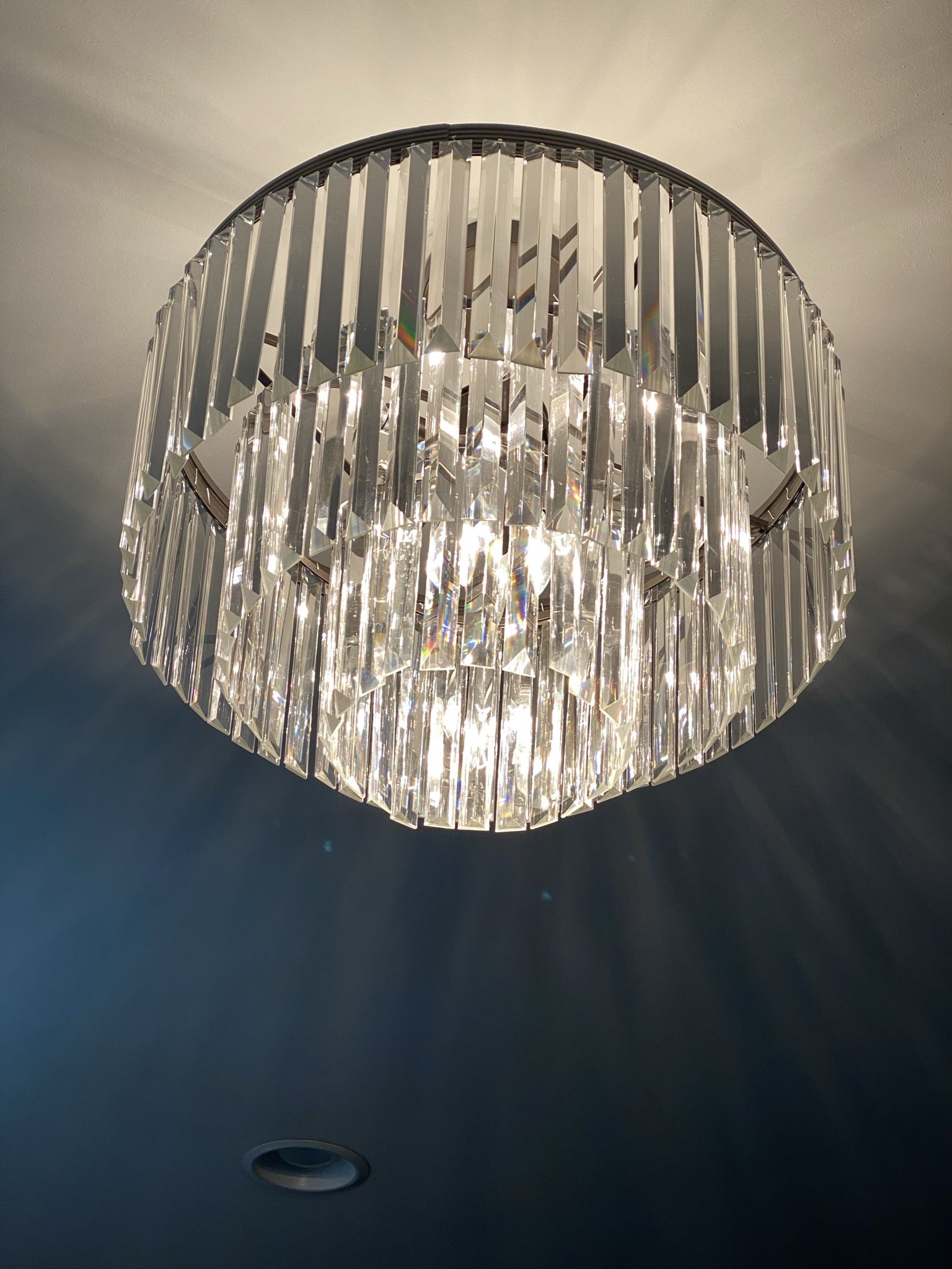 Three-Tier Crystal Chandelier