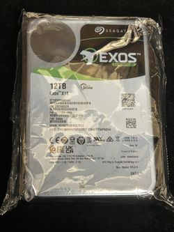 Seagate Exos X18 12TB Enterprise HDD SATA 6Gb/s 3.5" Hard Drive (ST12000NM000J) 