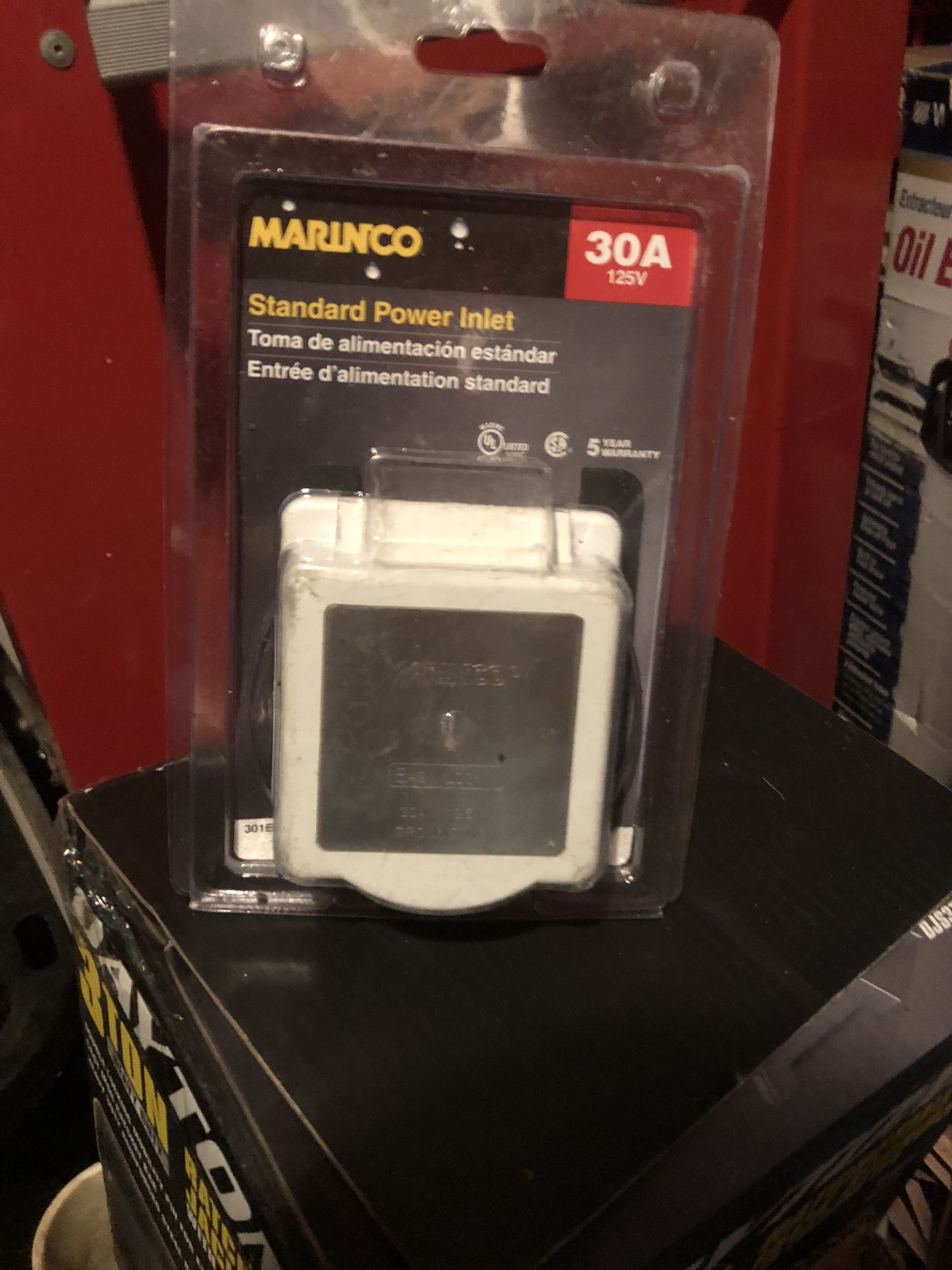 Marinco 30a Plastic Shore Power Inlet