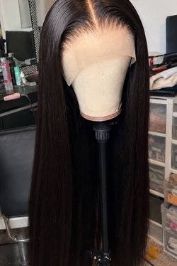 Long Straight Lace Front Wig