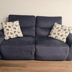 Ashley Furniture Couch  Recliner & 3 Pillows