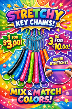 Stretchy key chain