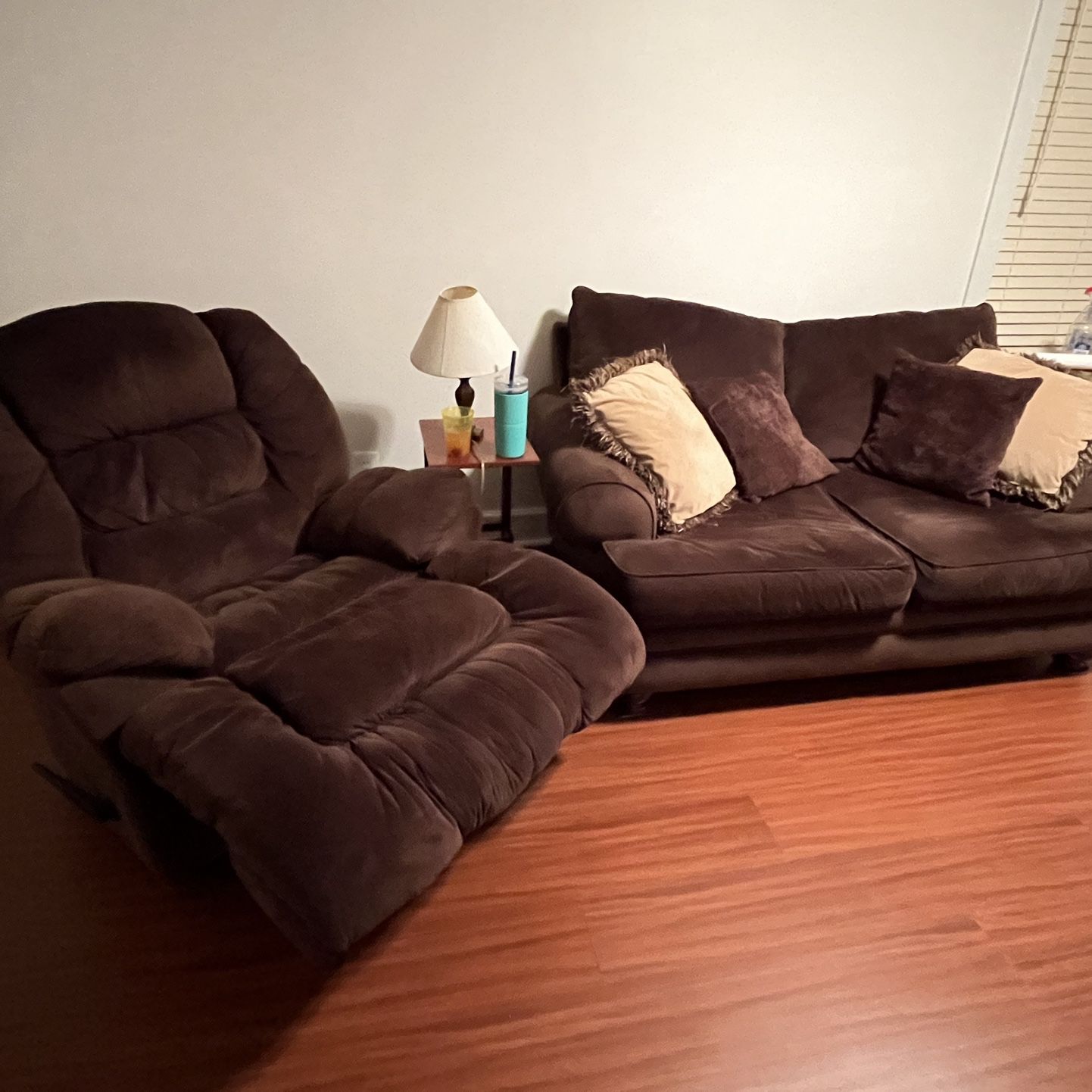 Loveseat And Recliner Chair