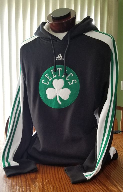 adidas Men'S Boston Celtics Pre-Game Full-Zip Hoodie in Green for