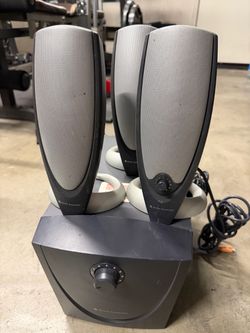 Altec Lansing ADA745 Computer Speaker System 5 Piece With Subwoofer