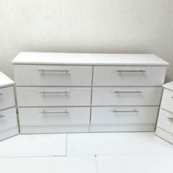 Dresser And Two Nightstands ⚪️ Comoda Y Dos Mesitas 