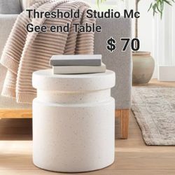 Brand New Xeramic End Table By Studio Mc Gee Threshold 