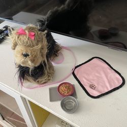 Our Generation Doll Toy Plush Stuffed Animal Yorkshire Toy 8"