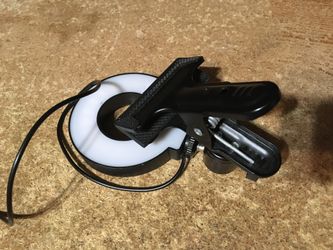 SELFIE RING LIGHT W/UNIVERSALCLIP FOR CELL PHONE 360 ROTATION WEBCAM MOUNT KIT