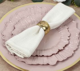 39- Blush Reef Design Plastic 10in Dinner Plates And 39 - Dessert/Salad Plate