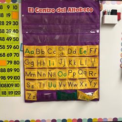 Spanish Alphabet Pocket Chart 