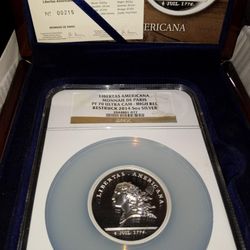 5oz Silver Libertas Americana Monnaie De Paris PF 70 Ultra Cam 