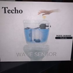 Techo Touchless Toilet Flush Kit with 8” Sensor Range