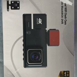 4K Ultra HD 3 Channel WiFi Dash Cam Vehicle BlackBox DVR