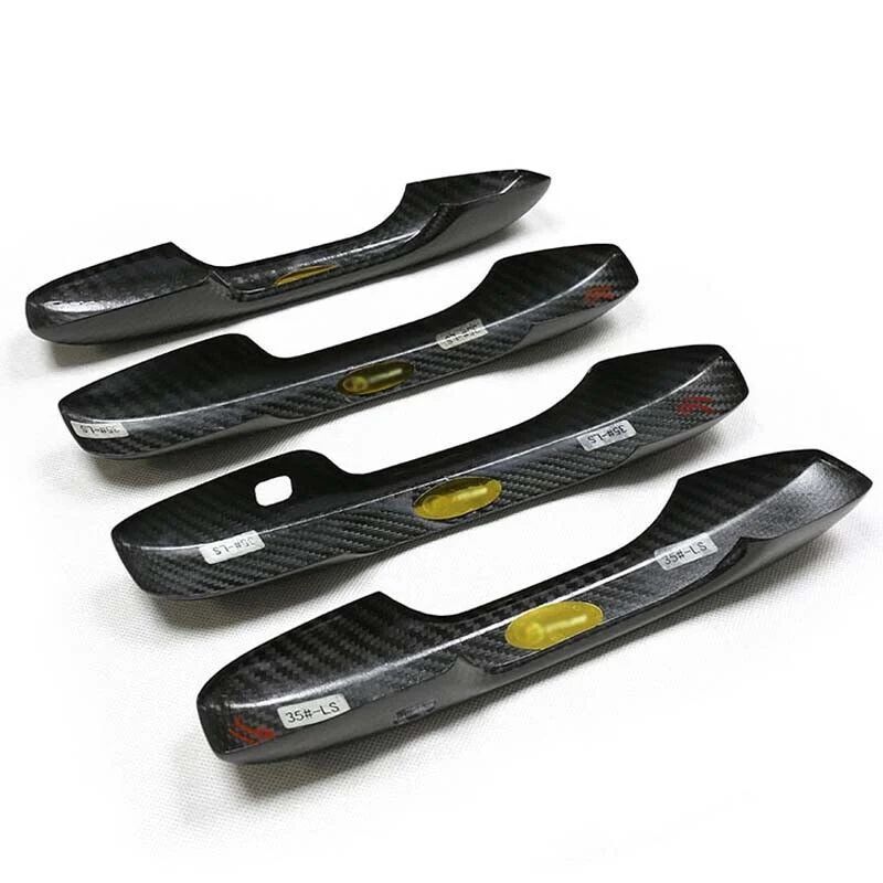 Brand New 4PCS Honda Civic 2022-2025 Real Carbon Fiber Door Handle Knob Cover Trim