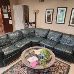Leather 3 Piece Sofa