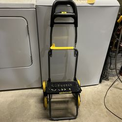 folding hand truck stair climber design removable, wheels folds up works good