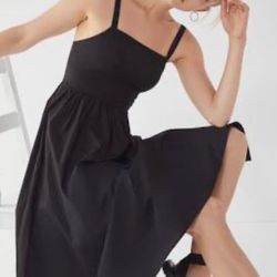 A New Day black Dress  Women’s size MEDIUM prairie style cottage core