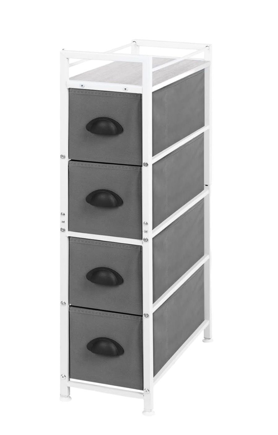 4-drawer thin fabric storage cabinet