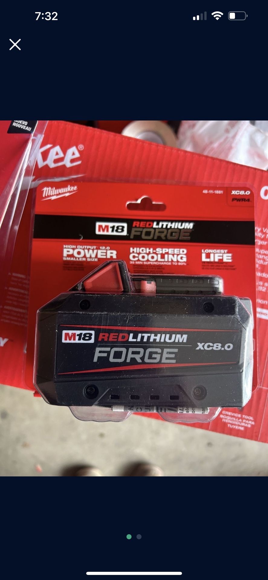M18 Forge 8.0 Milwaukee